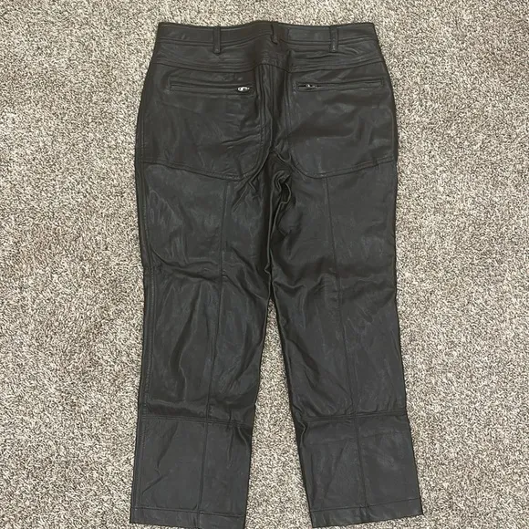 💗 Free People We The Free Rebel Vegan Leather Pants Black