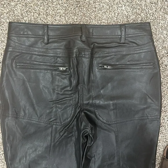 💗 Free People We The Free Rebel Vegan Leather Pants Black