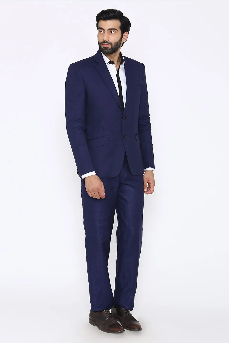 100% Linen Blue Suit