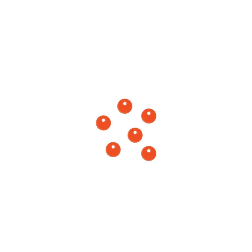 10mm Dot Circle Charms - 10 Pairs