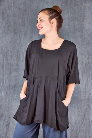 1241 Be Here Now Tunic Black -U