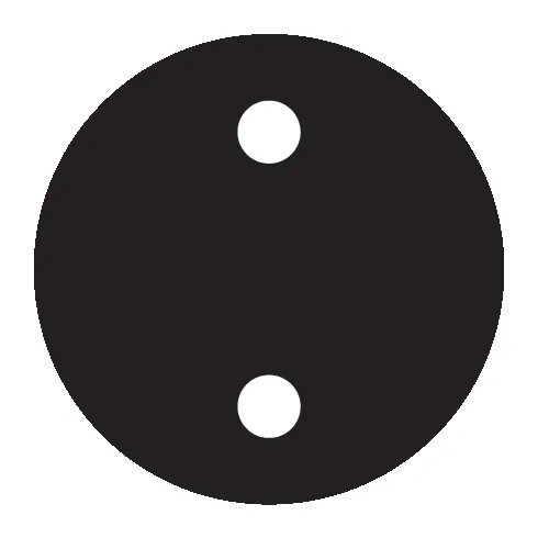 15mm Dot Circle Charms - 10 Pairs