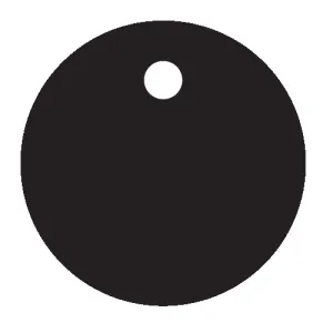 15mm Dot Circle Charms - 10 Pairs