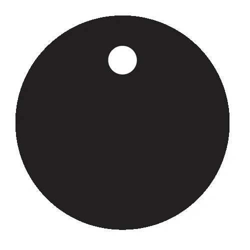 15mm Dot Circle Charms - 10 Pairs