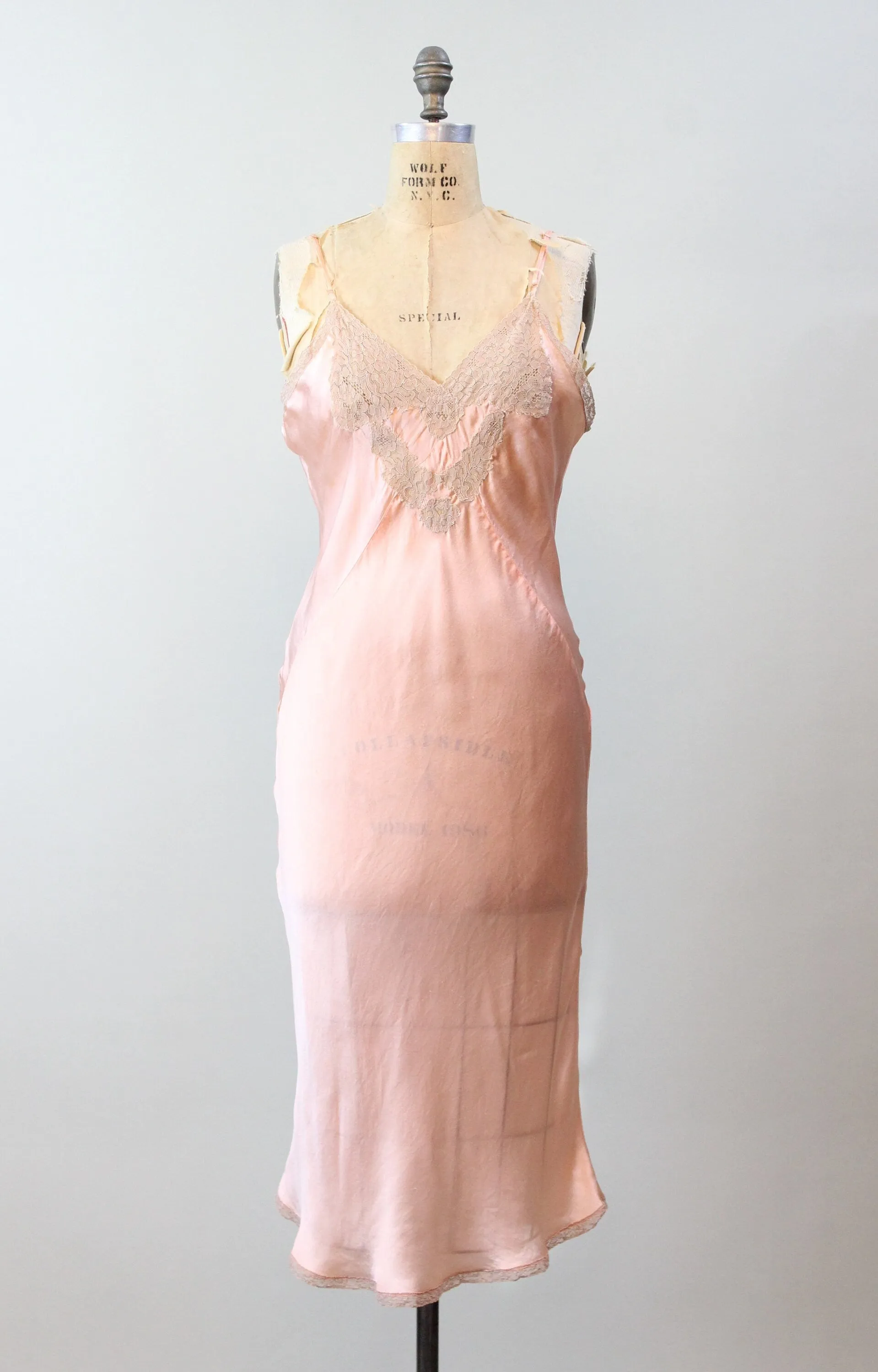 1930s LADY ESTER deadstock slip dress nightgown | new winter
