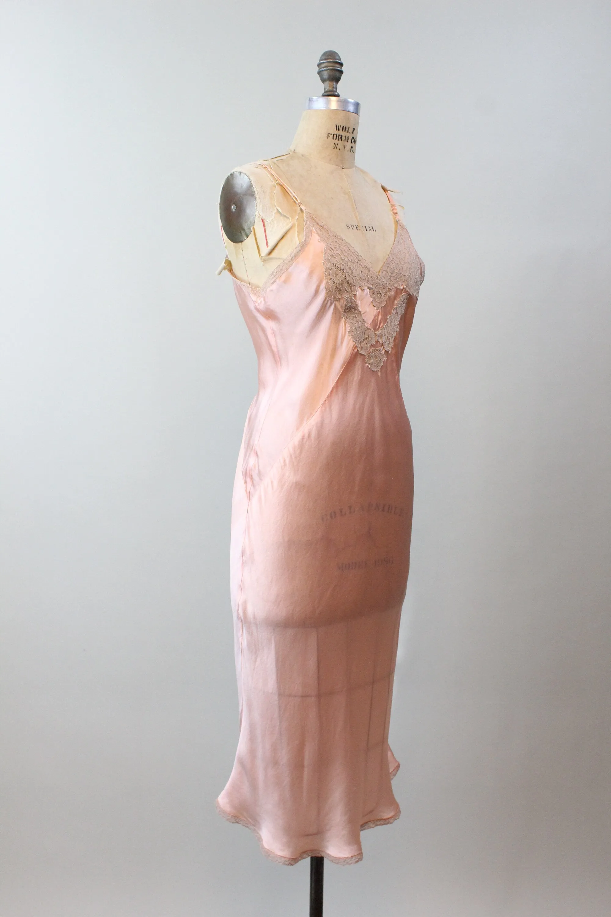 1930s LADY ESTER deadstock slip dress nightgown | new winter