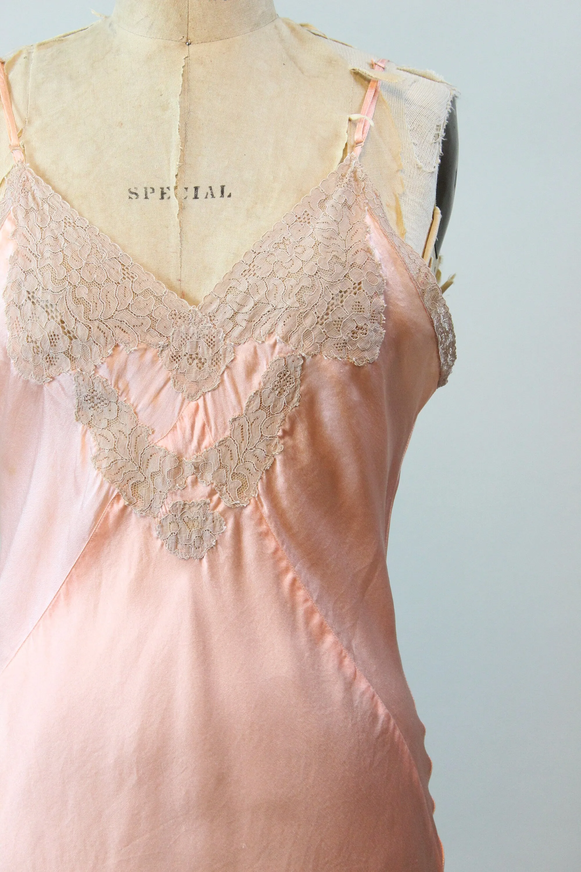 1930s LADY ESTER deadstock slip dress nightgown | new winter