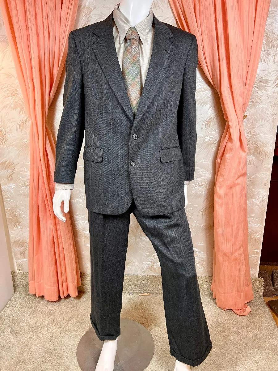 1980's Pinstripe Bill Blass Suit