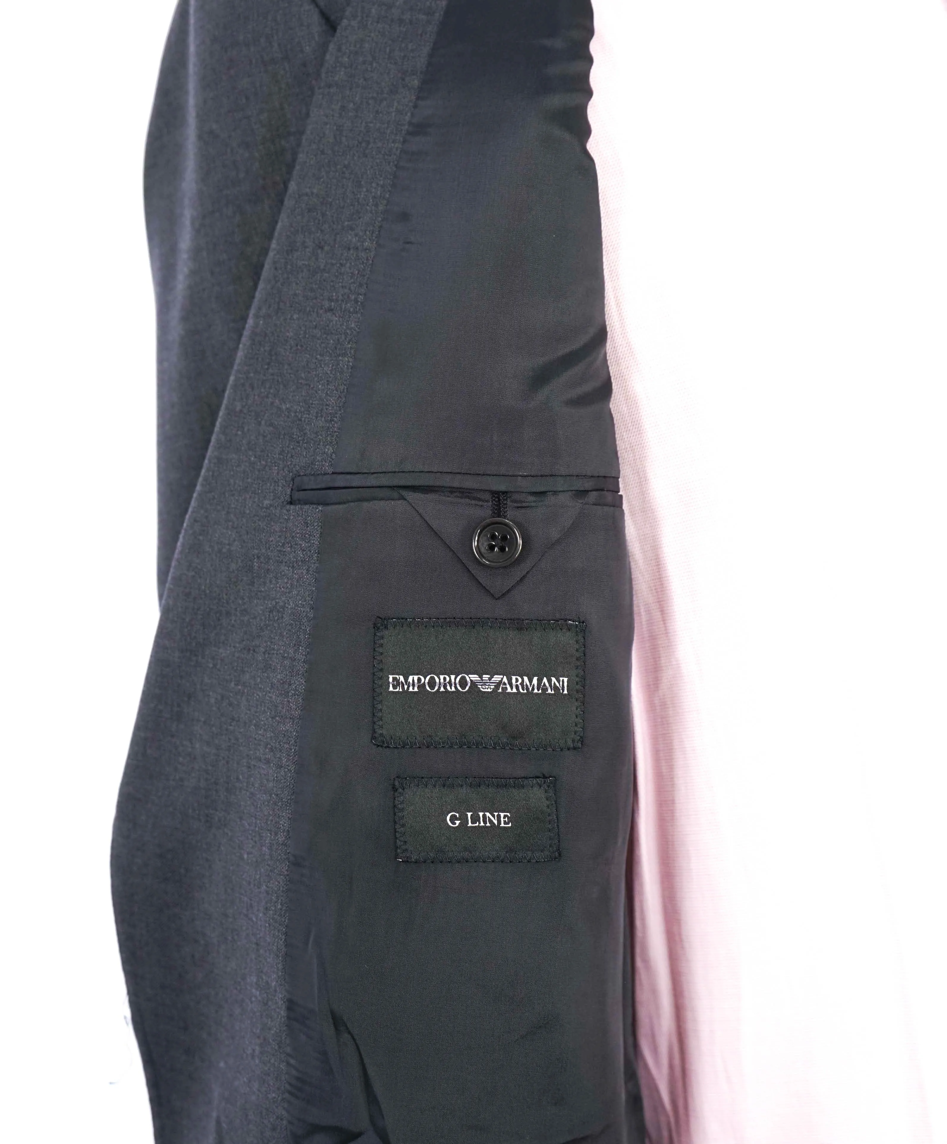 $1,995 EMPORIO ARMANI -Super 130's  “G LINE” Gray Suit - 42L