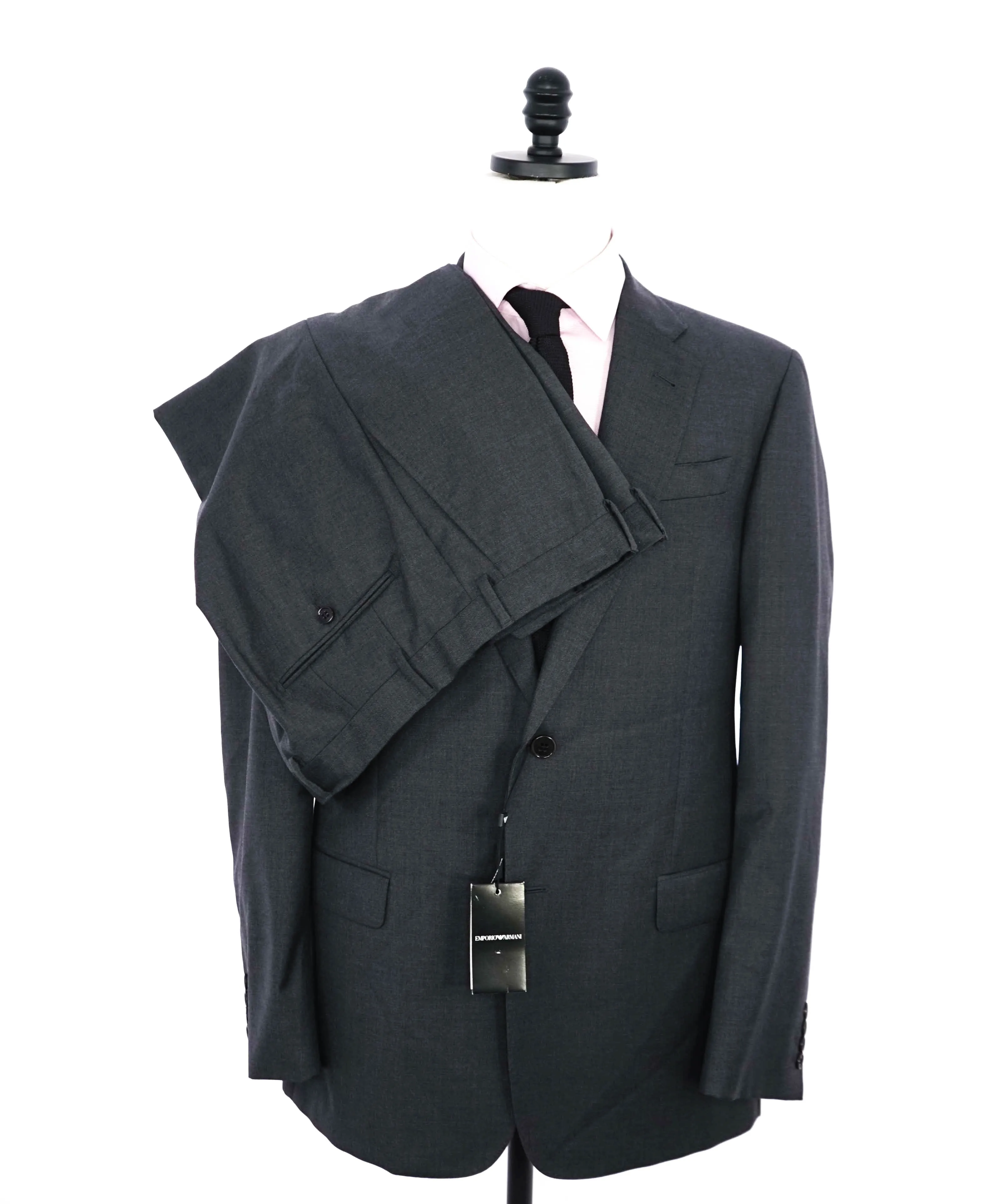 $1,995 EMPORIO ARMANI -Super 130's  “G LINE” Gray Suit - 42L