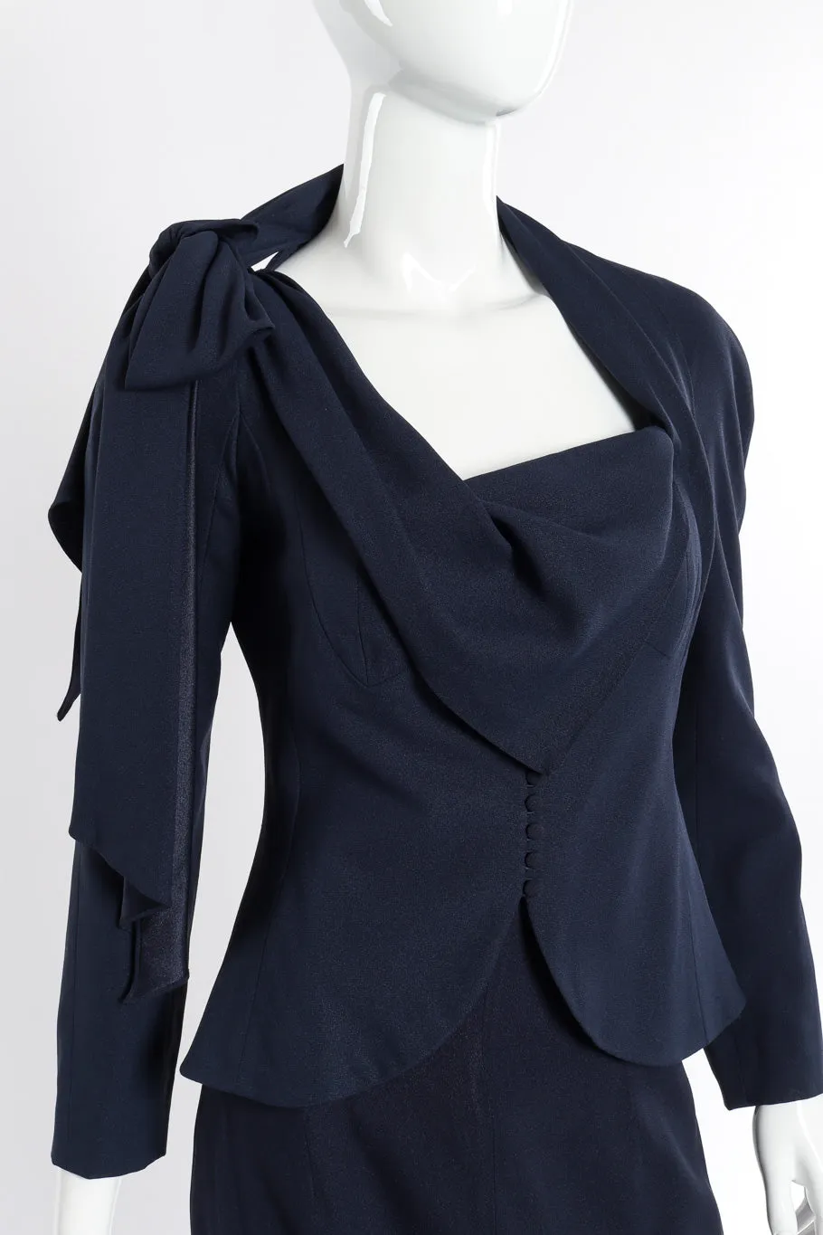 1999 S/S Draped Jacket and Skirt Set