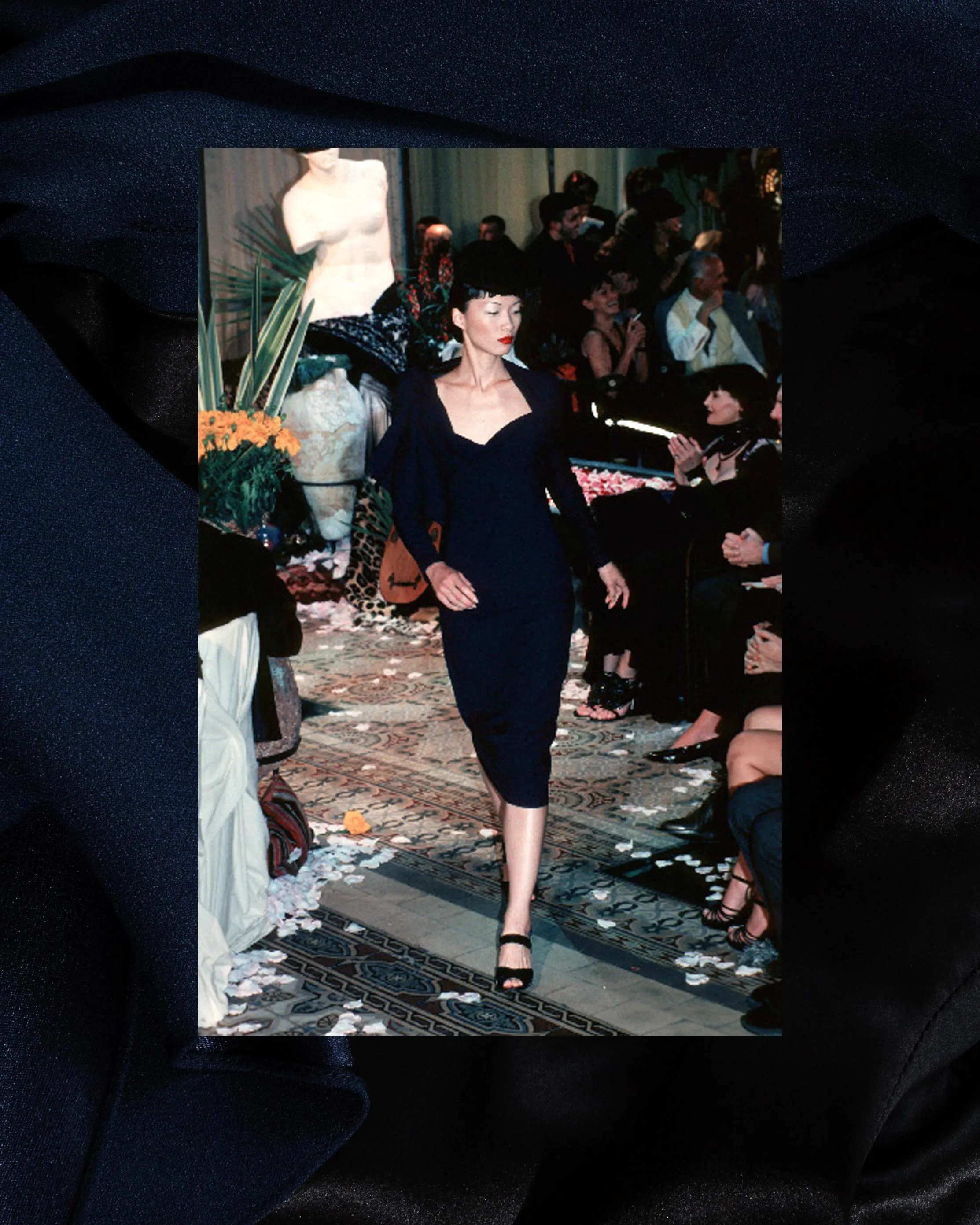 1999 S/S Draped Jacket and Skirt Set