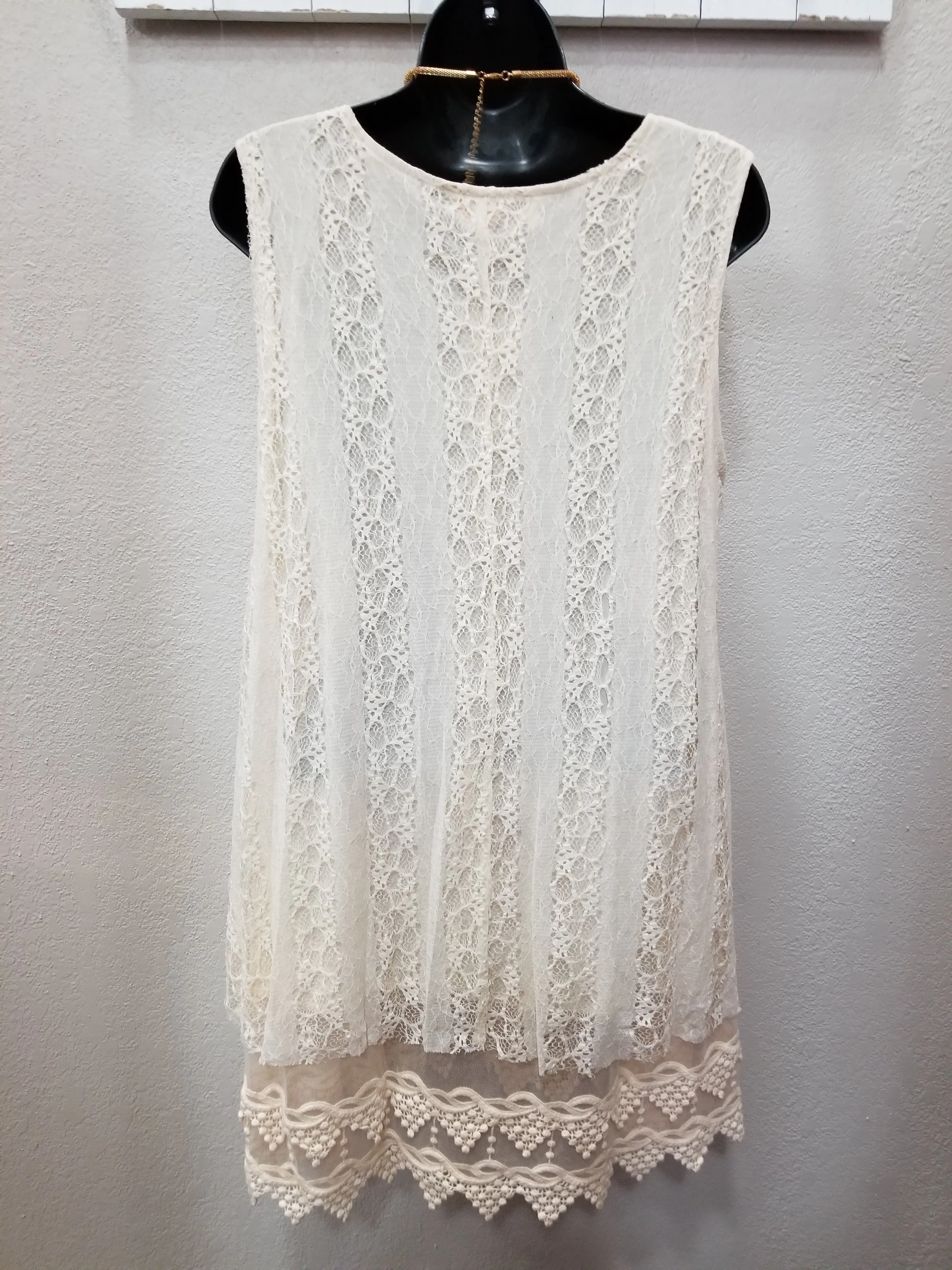 2 Color Ways - Layered Lace Tunic