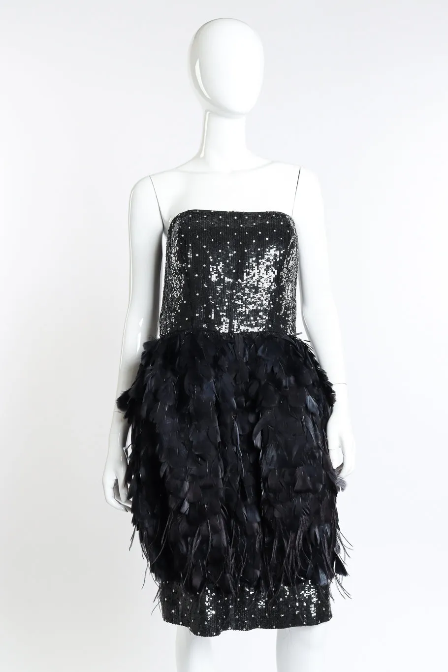 2009 F/W Little Black Feather Dress