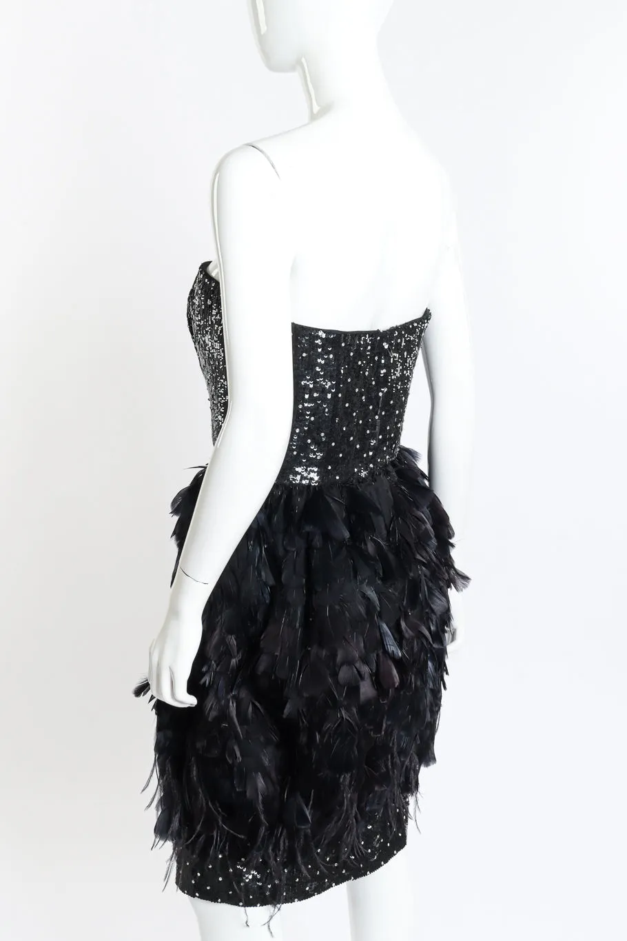 2009 F/W Little Black Feather Dress