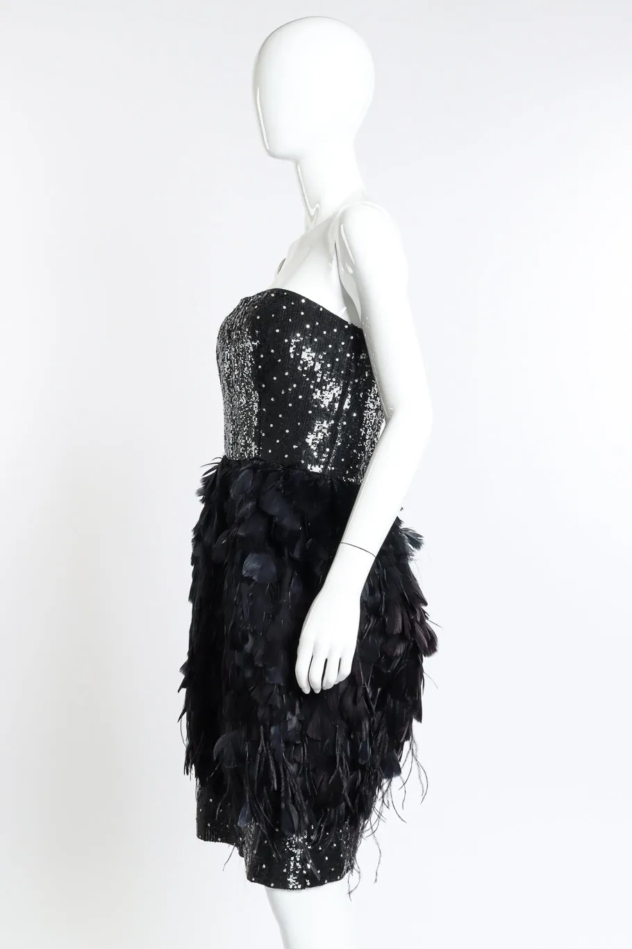 2009 F/W Little Black Feather Dress