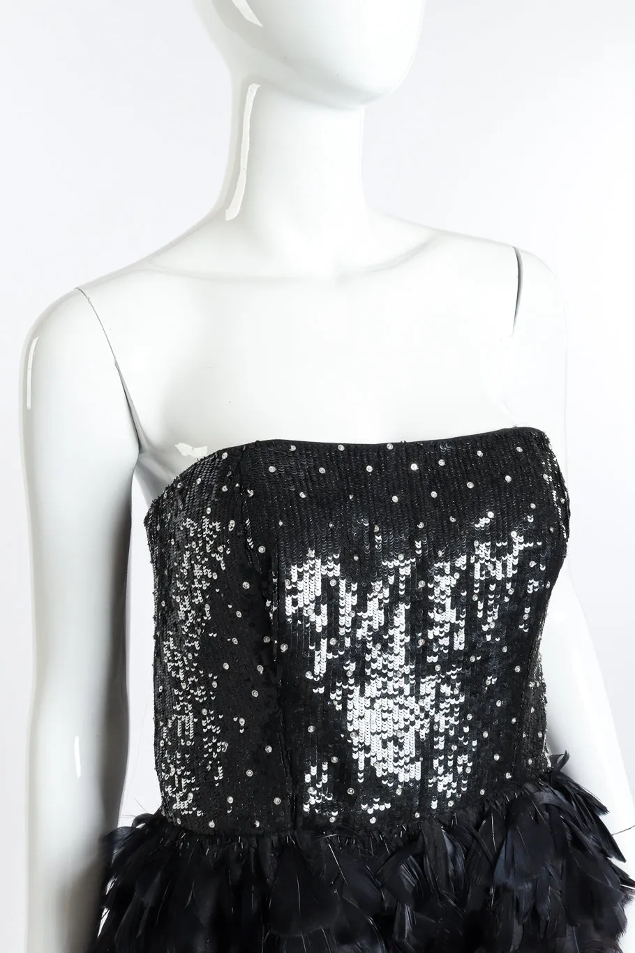 2009 F/W Little Black Feather Dress