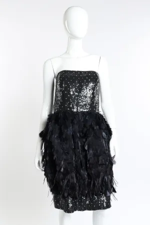 2009 F/W Little Black Feather Dress