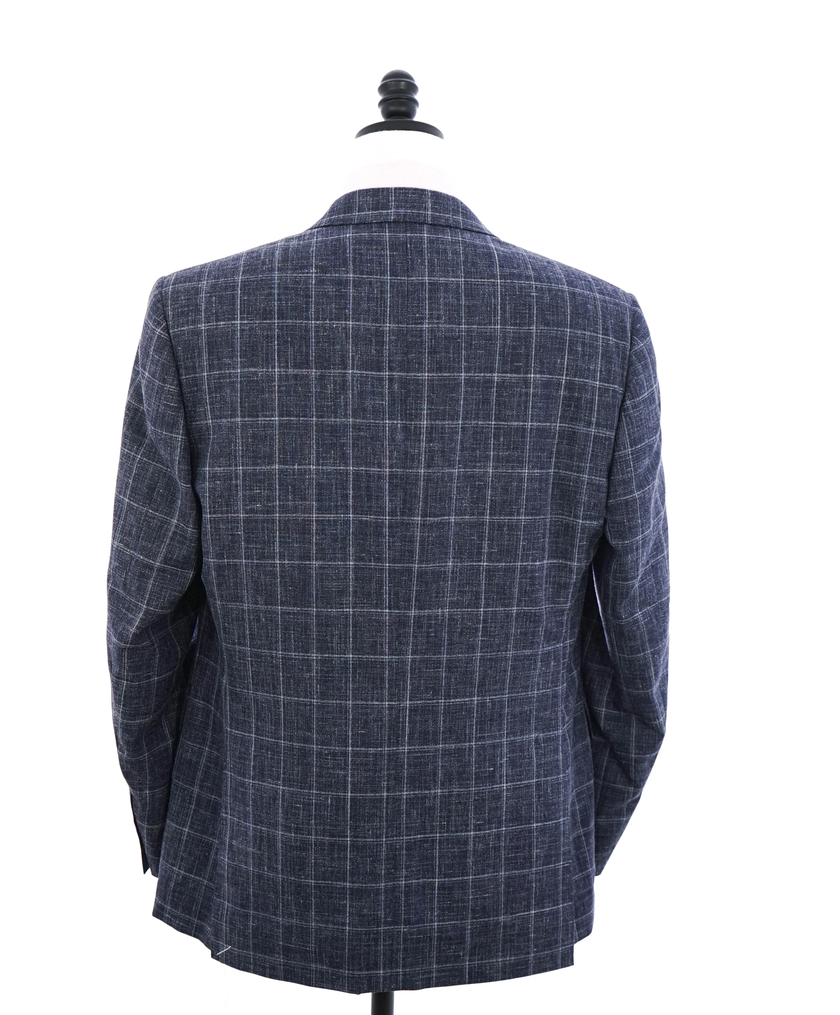 $2,195 CANALI - Medium Blue Heather WOOL/LINEN/SILK Textured Suit - 42R