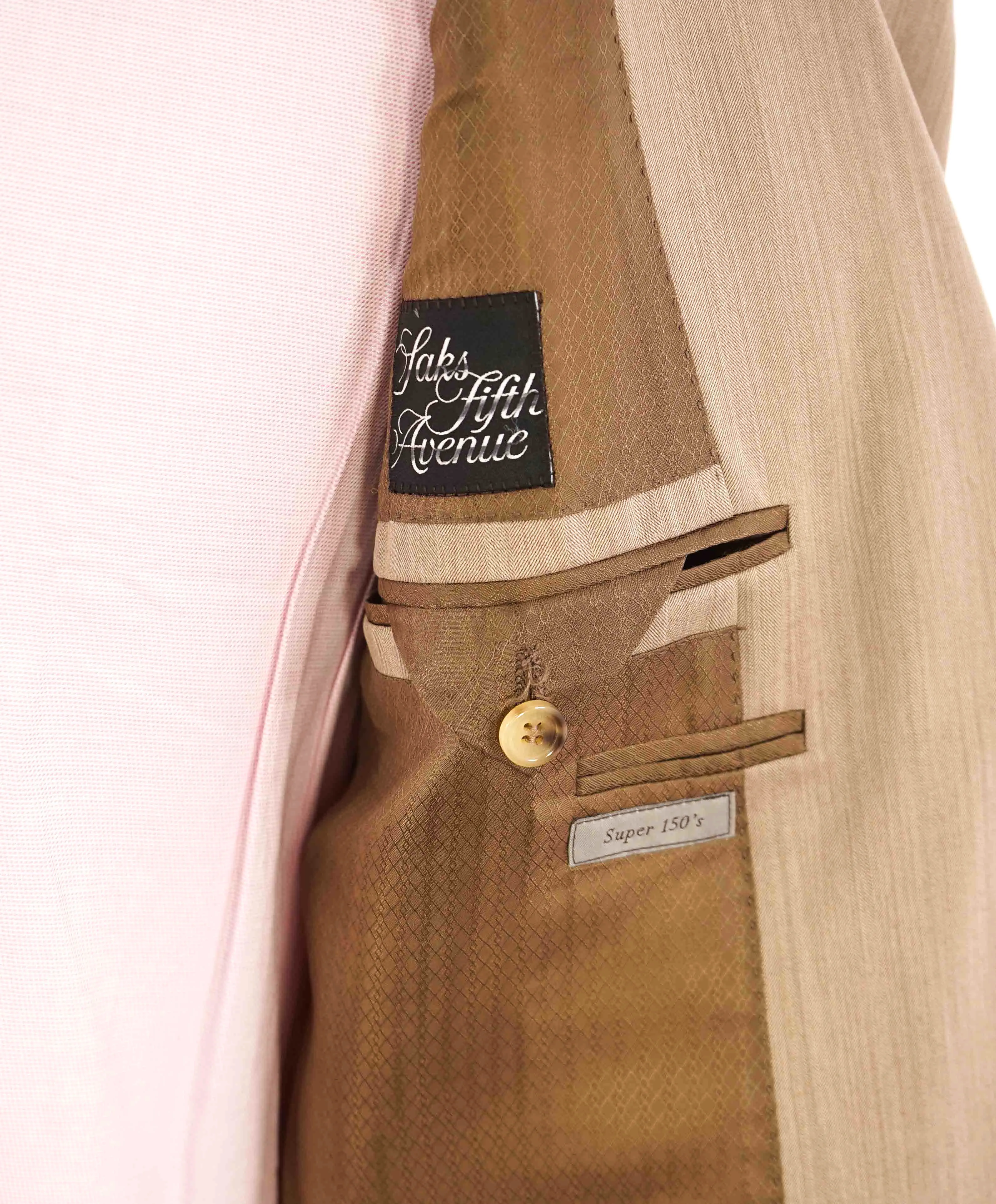 $3,000 *CANALI EXCLUSIVE* - PREMIUM Collection Super 150's Beige Suit  - 46R