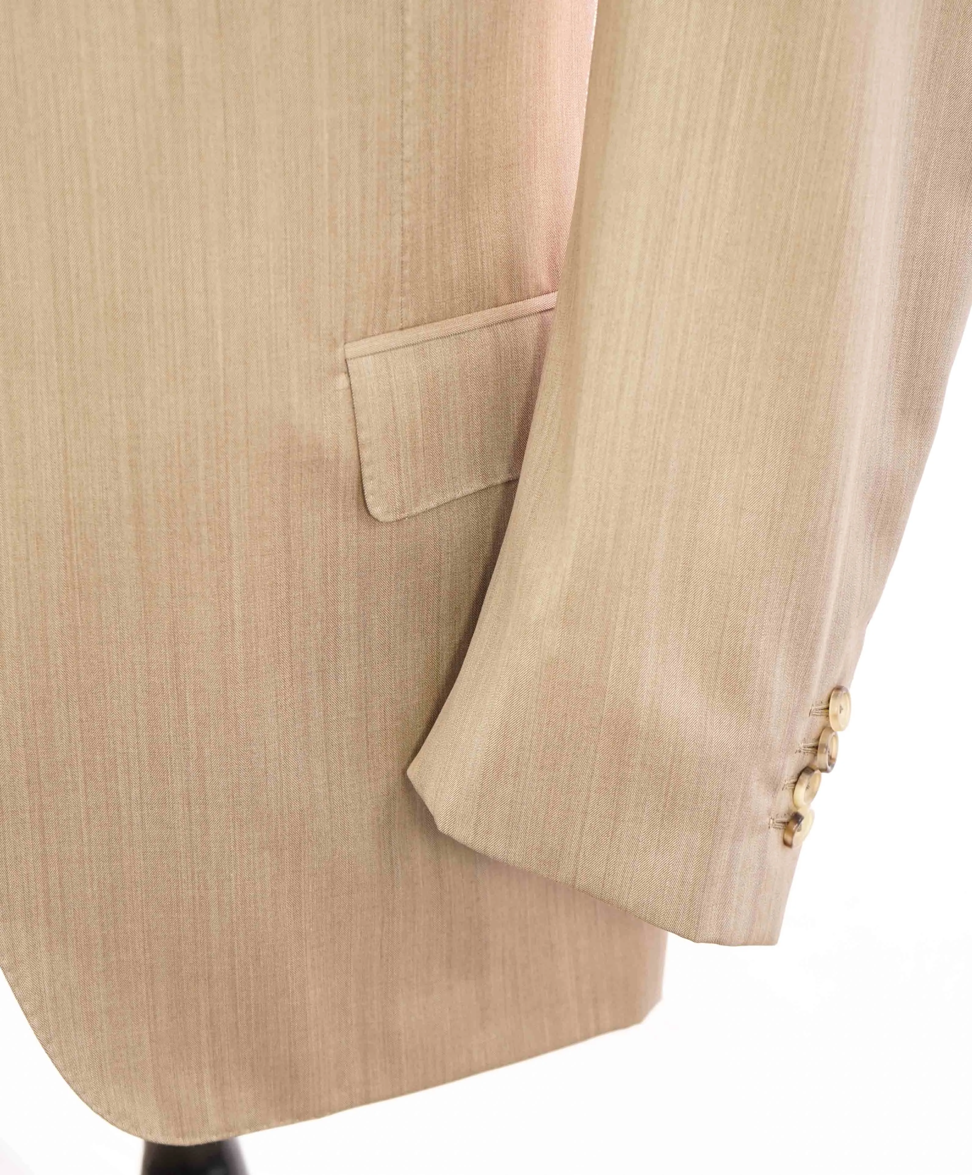 $3,000 *CANALI EXCLUSIVE* - PREMIUM Collection Super 150's Beige Suit  - 46R