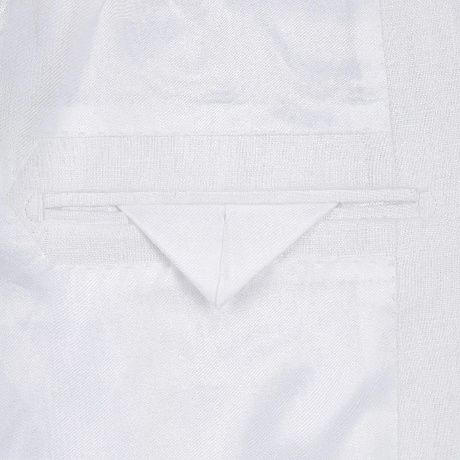 (38L, 44R, 46L) Regular Fit 2 Piece White Linen Suit