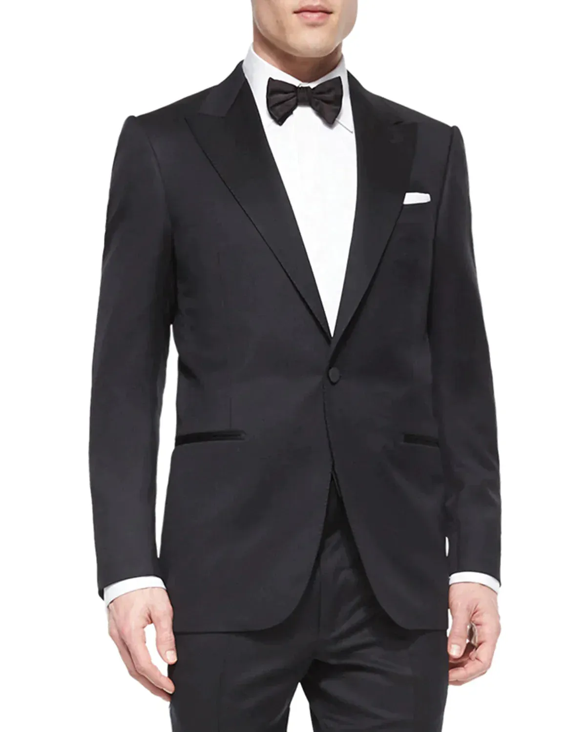 $3,995 ERMENEGILDO ZEGNA -"MICRONSPHERE MILA" PEAK LAPEL Tuxedo - 42R