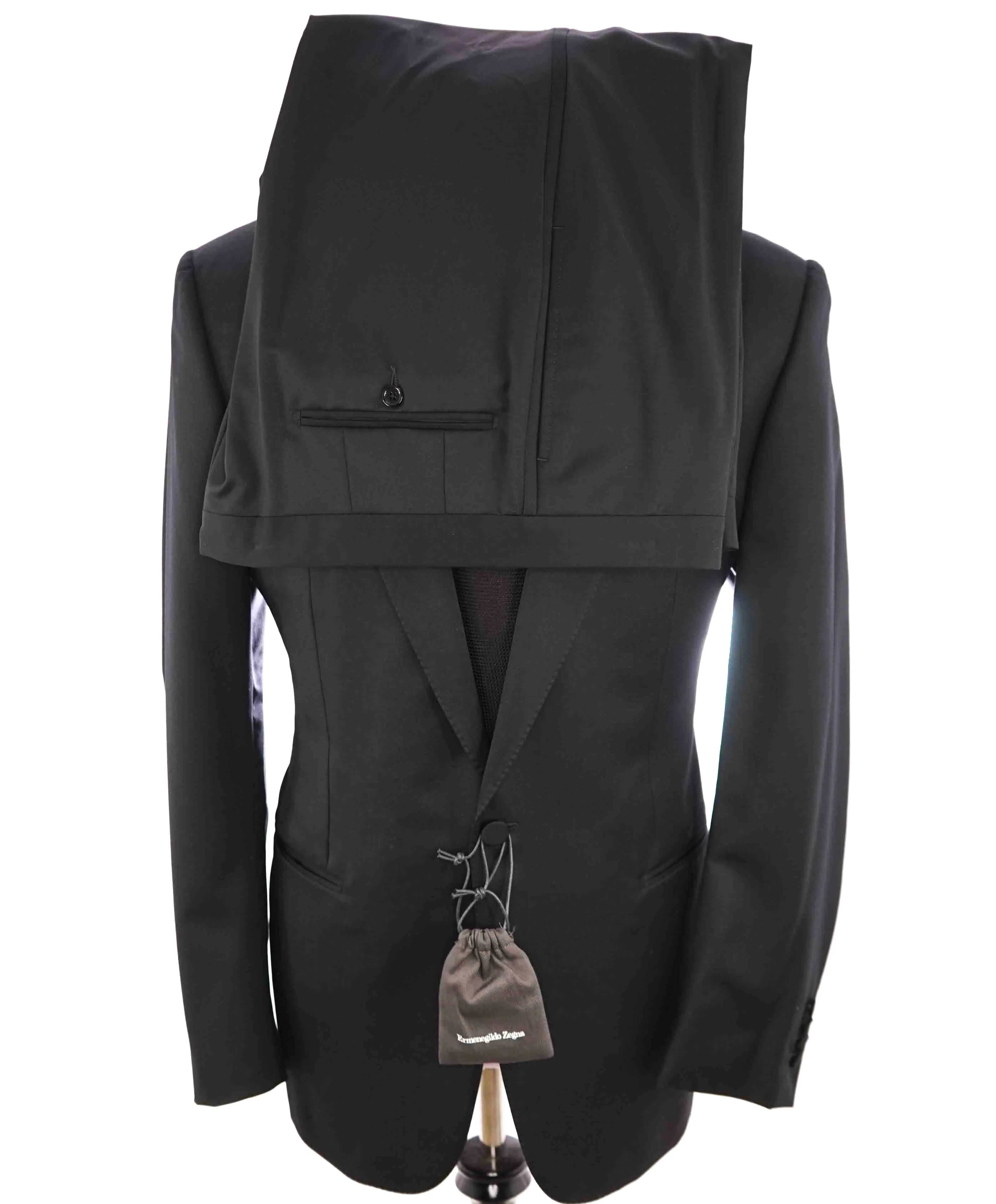 $3,995 ERMENEGILDO ZEGNA -"MICRONSPHERE MILA" PEAK LAPEL Tuxedo - 44R