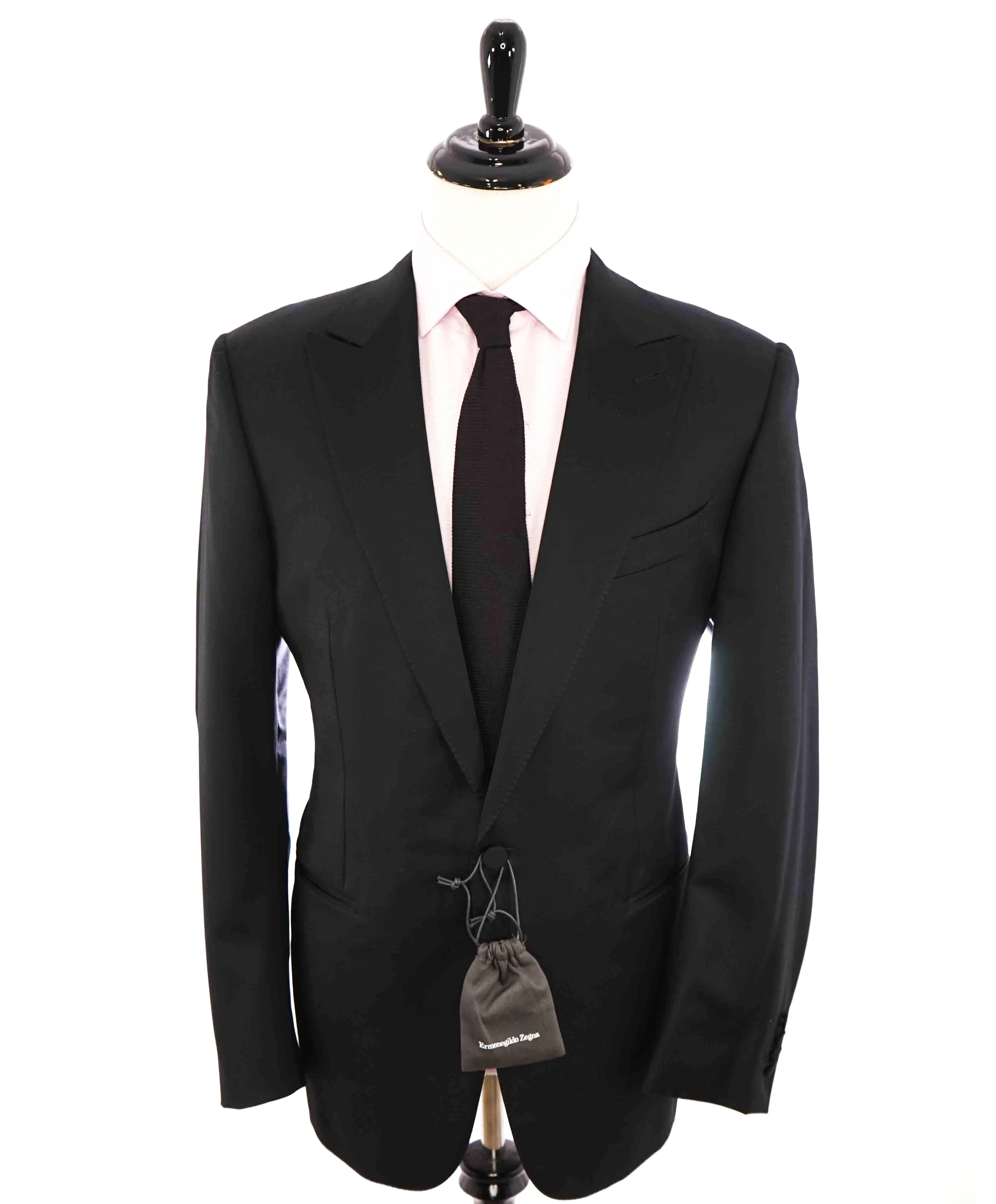 $3,995 ERMENEGILDO ZEGNA -"MICRONSPHERE MILA" PEAK LAPEL Tuxedo - 44R