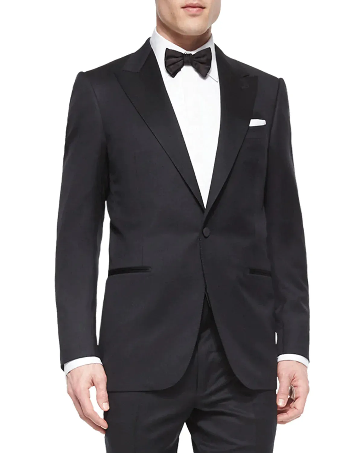 $3,995 ERMENEGILDO ZEGNA -"MICRONSPHERE MILA" PEAK LAPEL Tuxedo - 46L