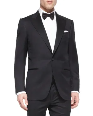 $3,995 ERMENEGILDO ZEGNA -"MICRONSPHERE MILA" PEAK LAPEL Tuxedo - 46L