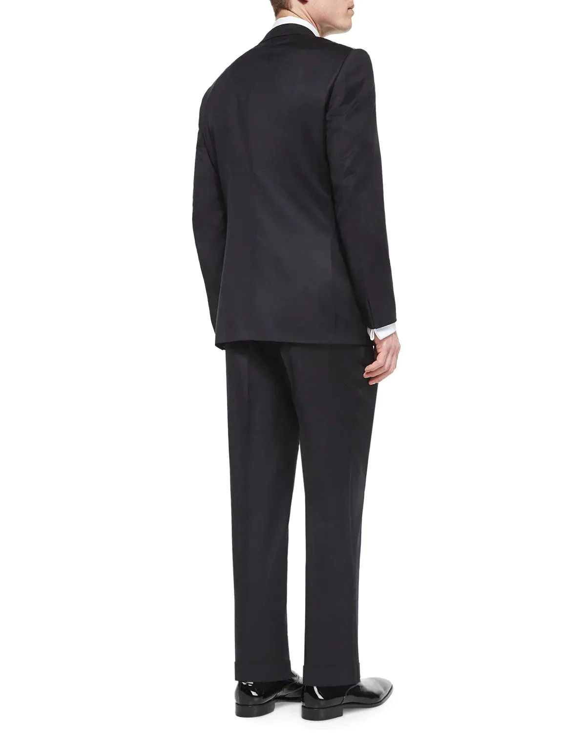 $3,995 ERMENEGILDO ZEGNA -"MICRONSPHERE MILA" PEAK LAPEL Tuxedo - 46L