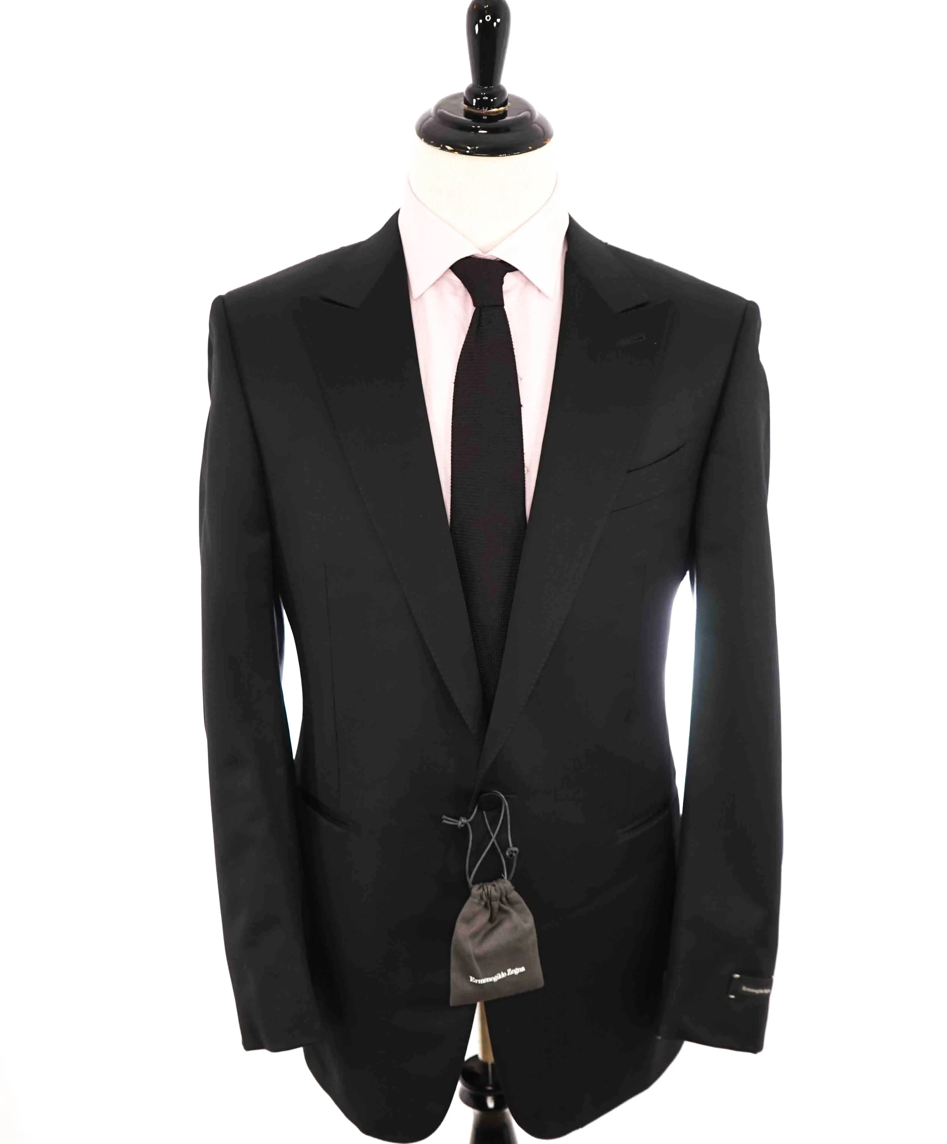 $3,995 ERMENEGILDO ZEGNA -"MICRONSPHERE MILA" PEAK LAPEL Tuxedo - 46L