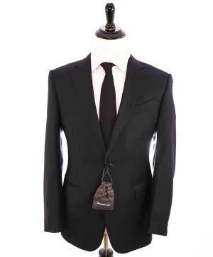 $3,995 ERMENEGILDO ZEGNA -"TROFEO" MILANO Black CLOSET STAPLE Suit - 42R