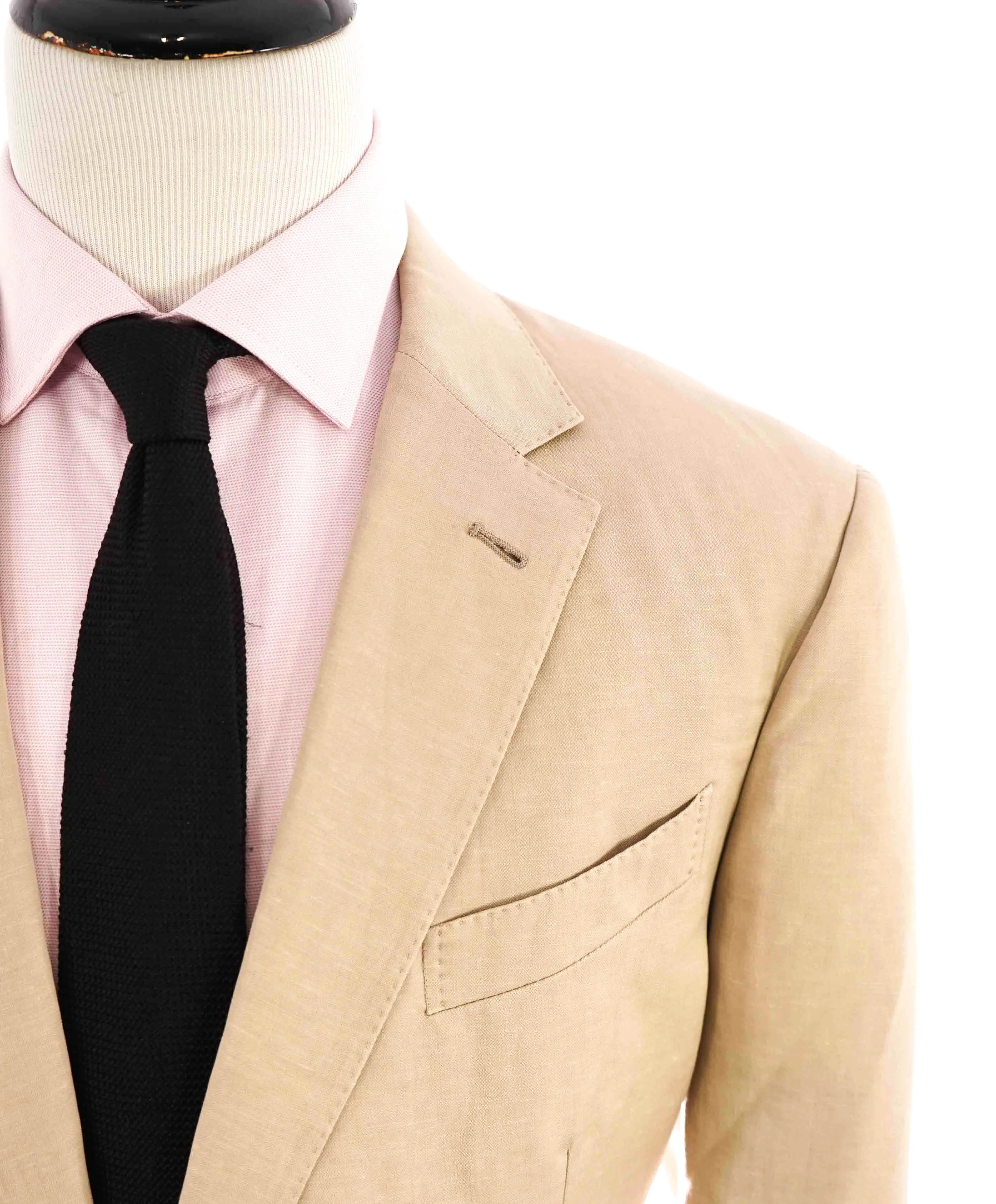 $3,995 ERMENEGILDO ZEGNA -"TROFEO" Wool/Linen Beige Suit - 48R