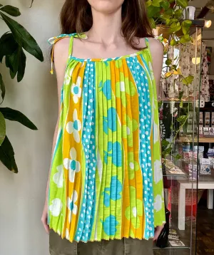 60s/70s Glen Brooke pleated tunic