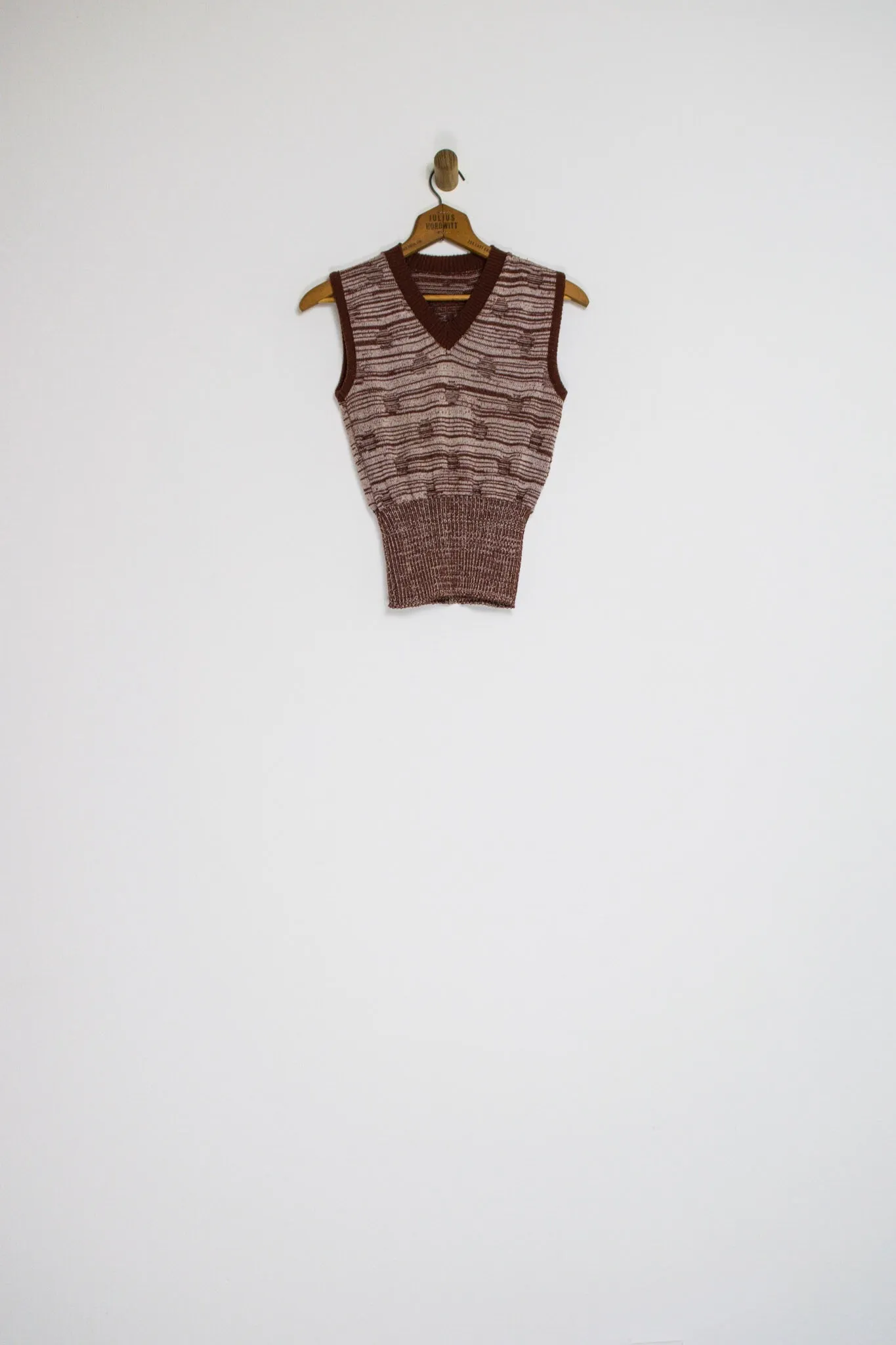 60’s/70’s  POLKA DOT SWEATER VEST / EXTRA SMALL