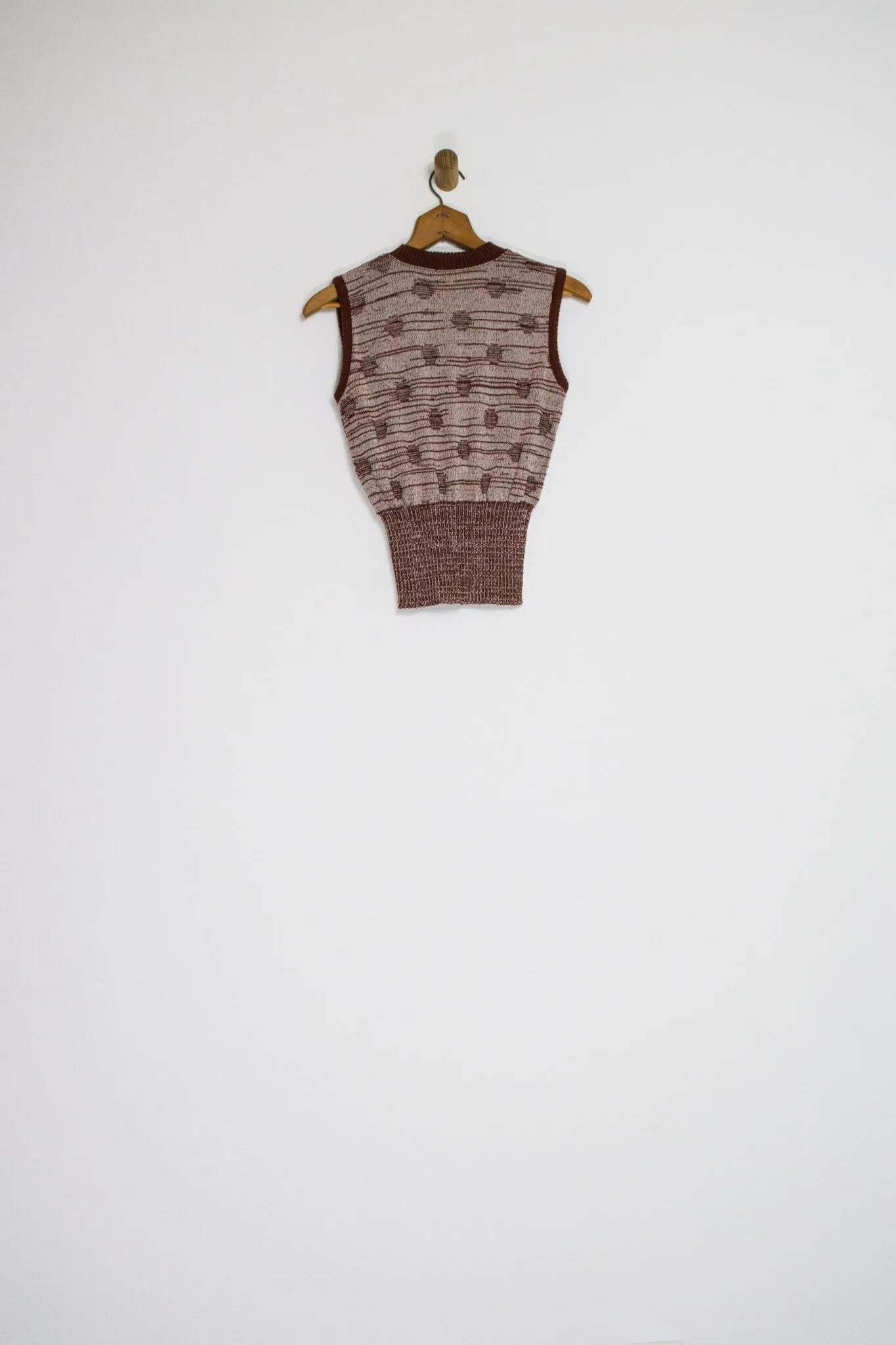 60’s/70’s  POLKA DOT SWEATER VEST / EXTRA SMALL