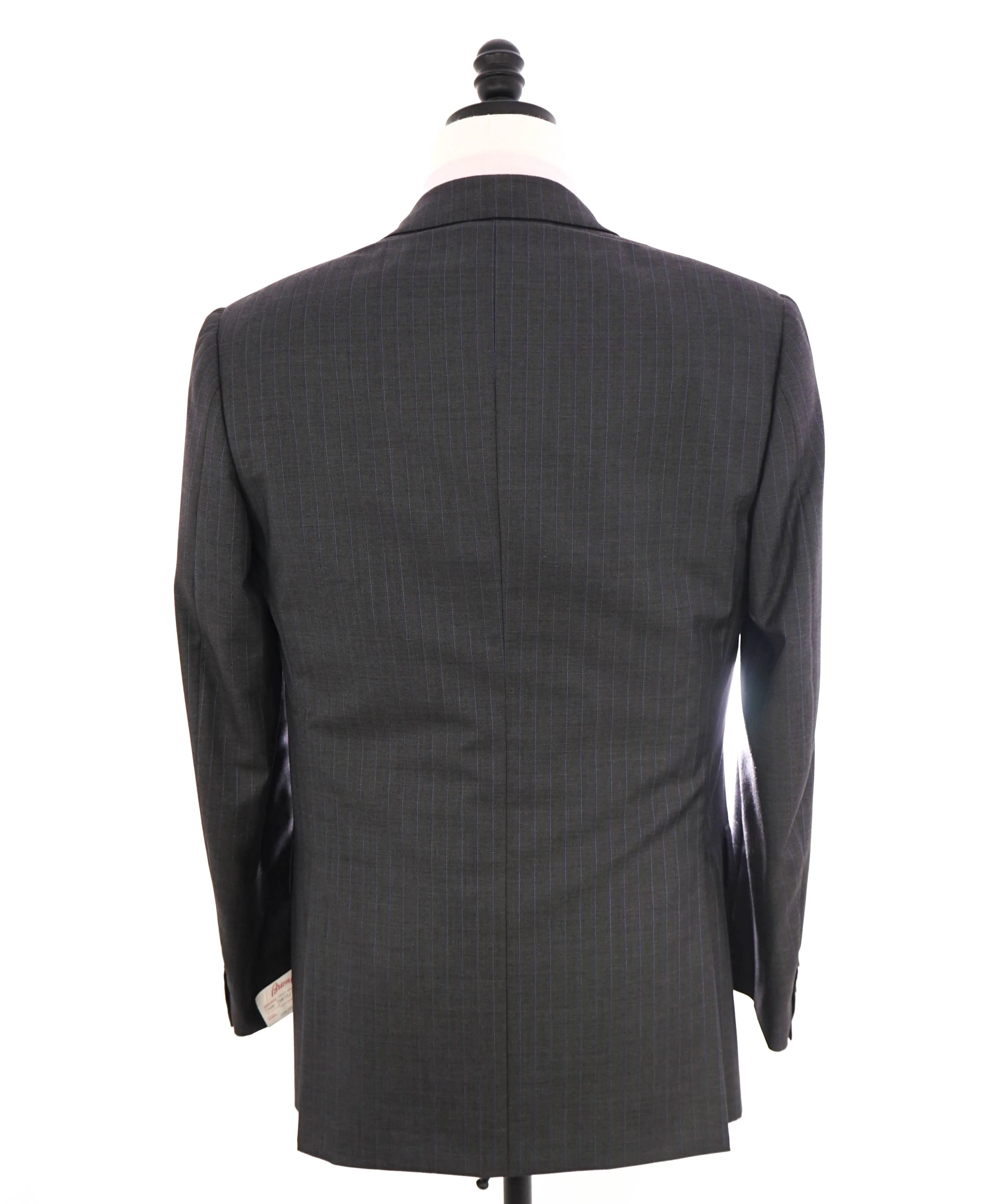 $6700 BRIONI - Gray/Blue 2-Btn Super *CELEB FAVE* 150's Suit - 38R