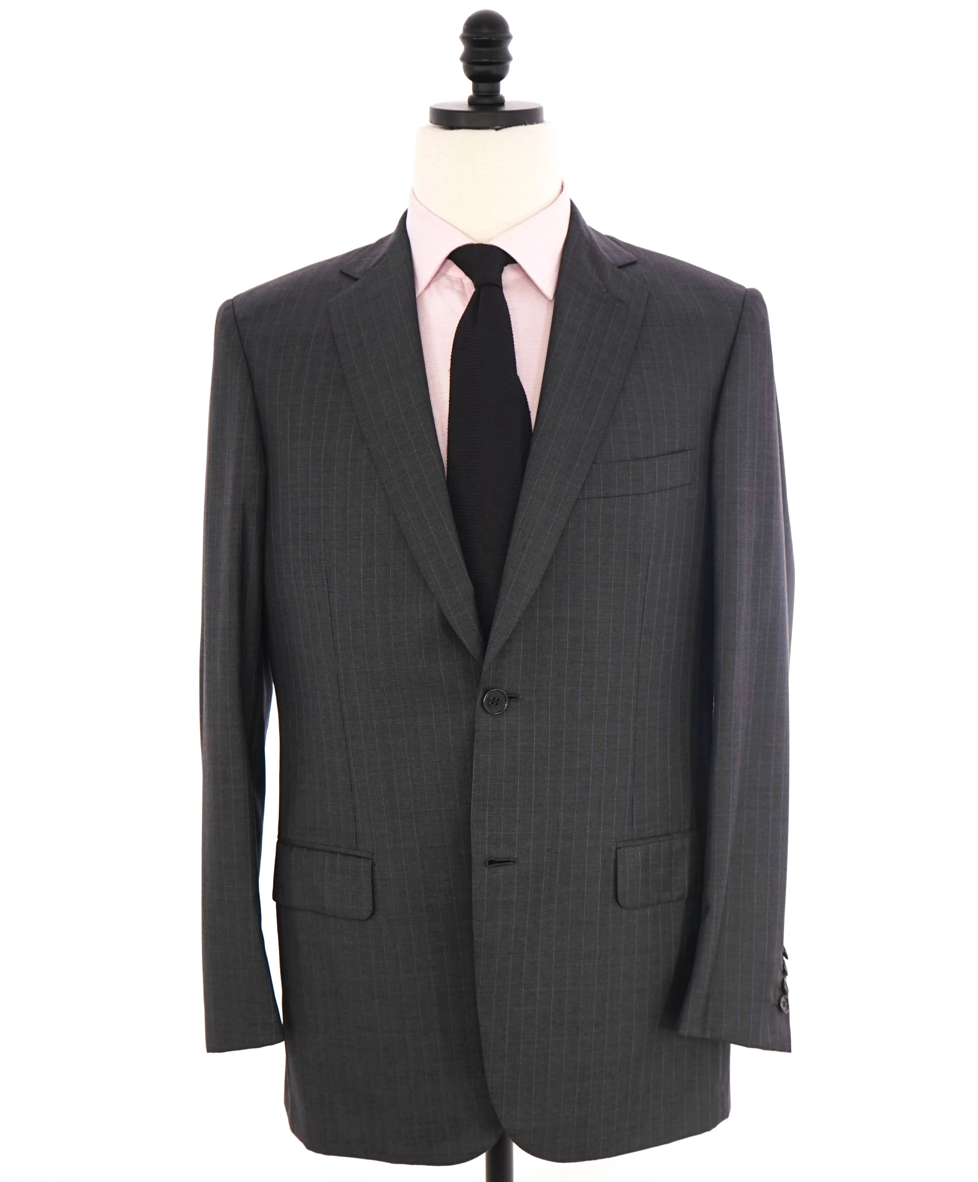 $6700 BRIONI - Gray/Blue 2-Btn Super *CELEB FAVE* 150's Suit - 38R