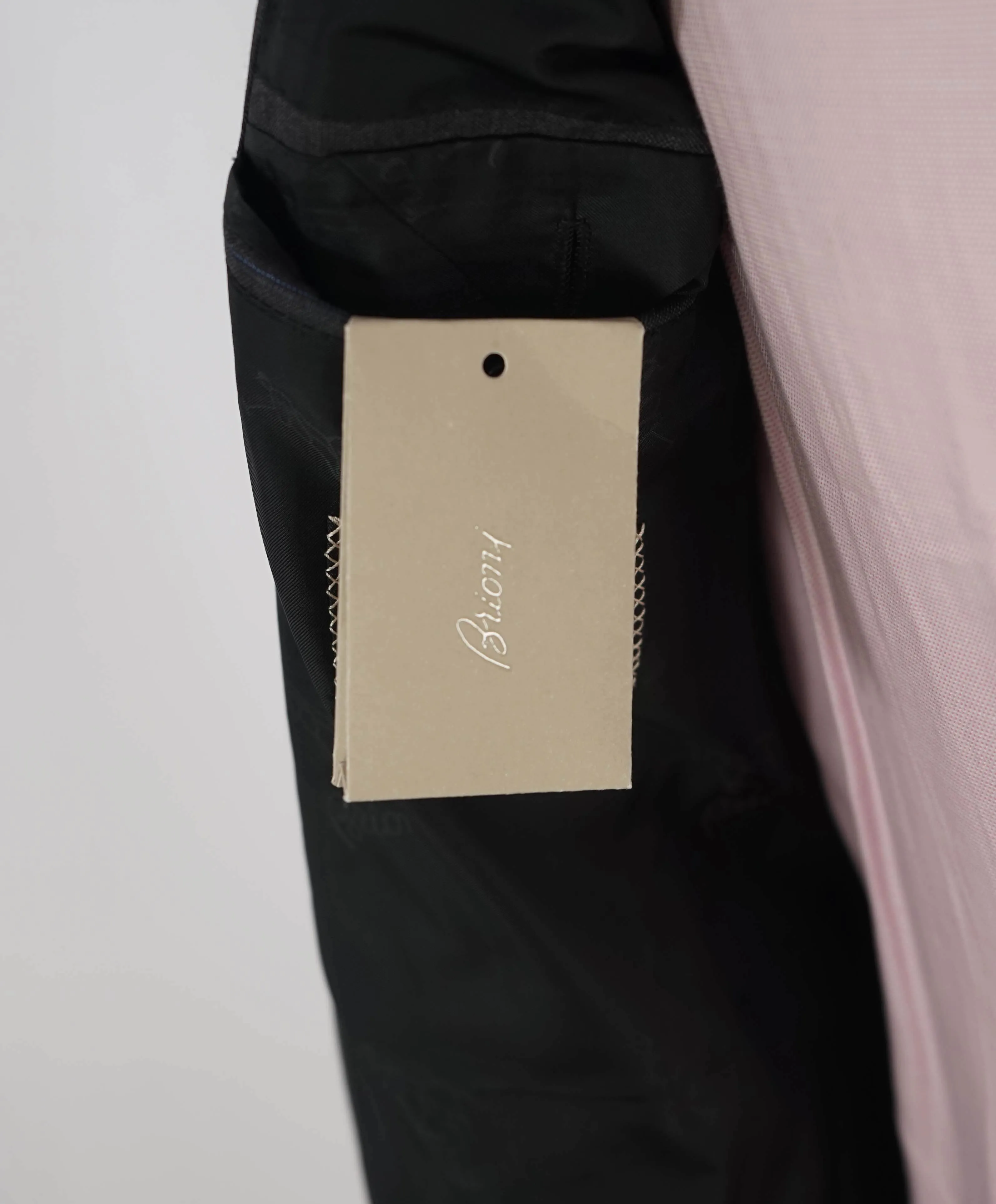 $6700 BRIONI - Gray/Blue 2-Btn Super *CELEB FAVE* 150's Suit - 38R