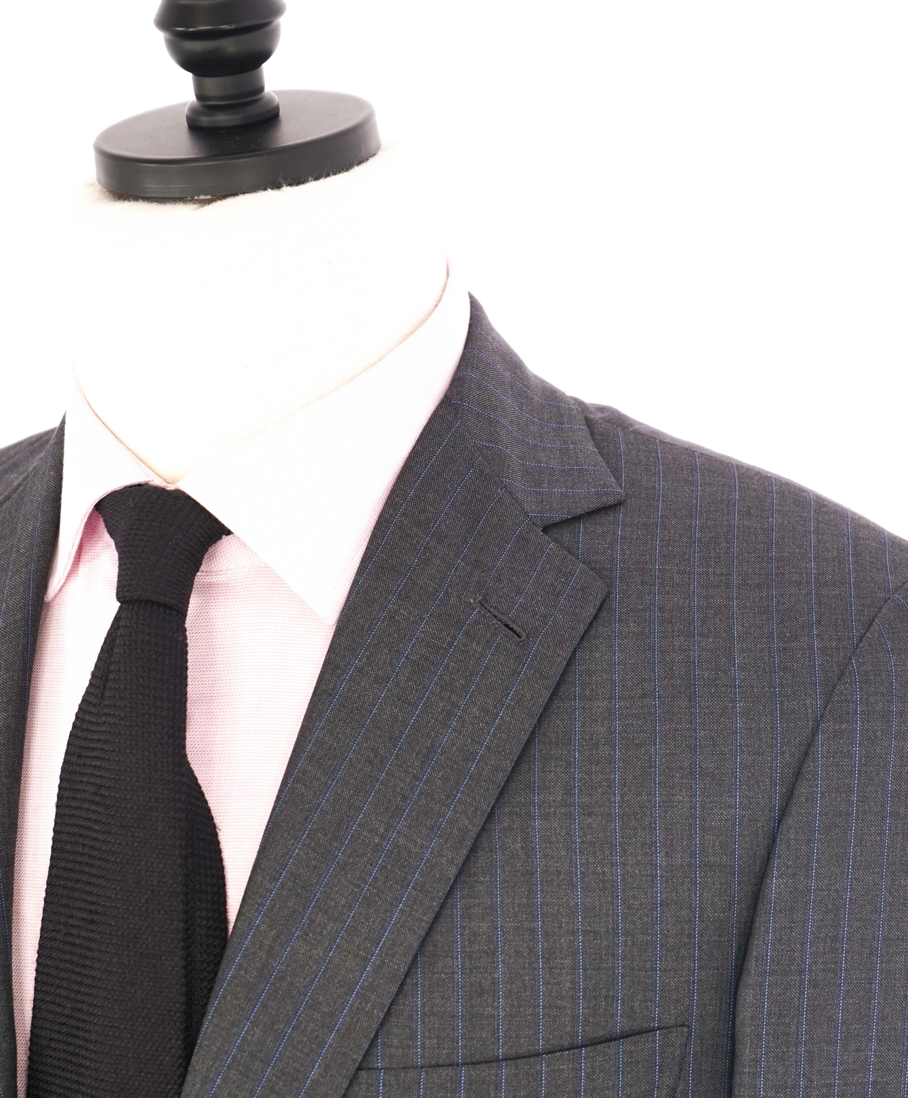 $6700 BRIONI - Gray/Blue 2-Btn Super *CELEB FAVE* 150's Suit - 38R