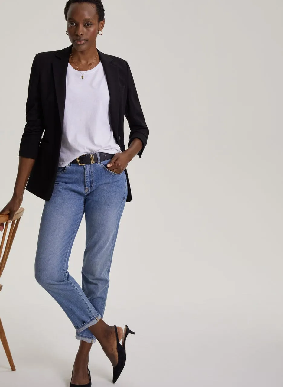Alanis LENZING™ ECOVERO™ Tailored Blazer | Caviar Black