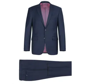 Alessandro Vitello by Renoir Navy 2-Piece Classic Fit Notch Lapel Wool Suit 508-19