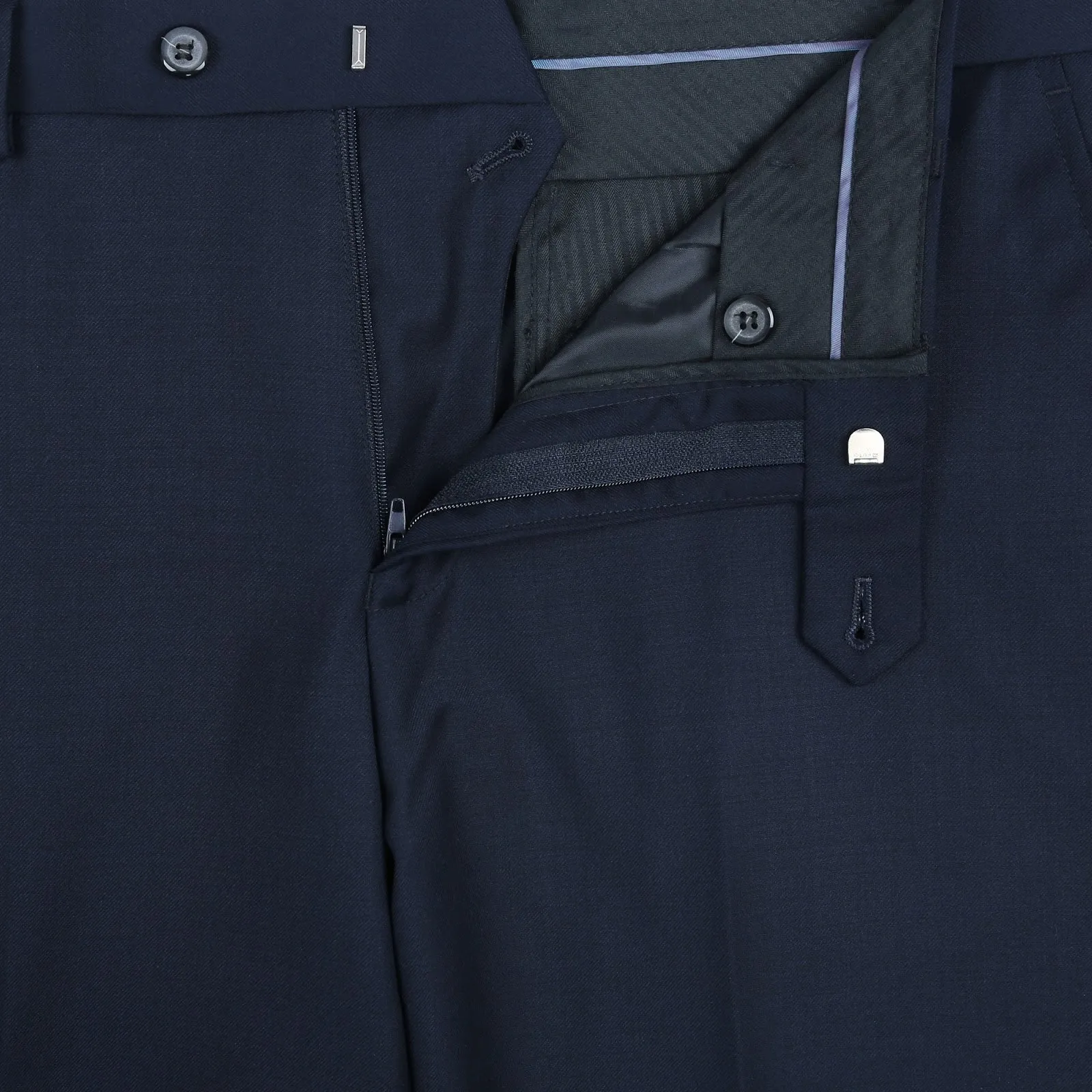 Alessandro Vitello by Renoir Navy 2-Piece Classic Fit Notch Lapel Wool Suit 508-19