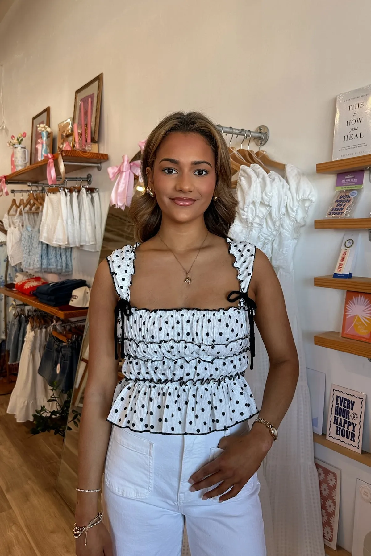 Alison Polka Dot Top