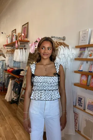 Alison Polka Dot Top
