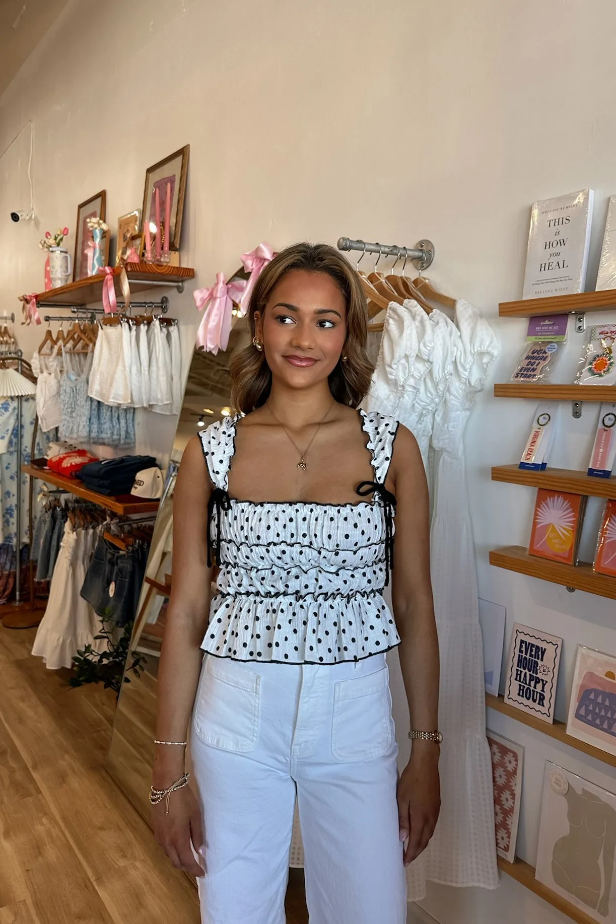 Alison Polka Dot Top