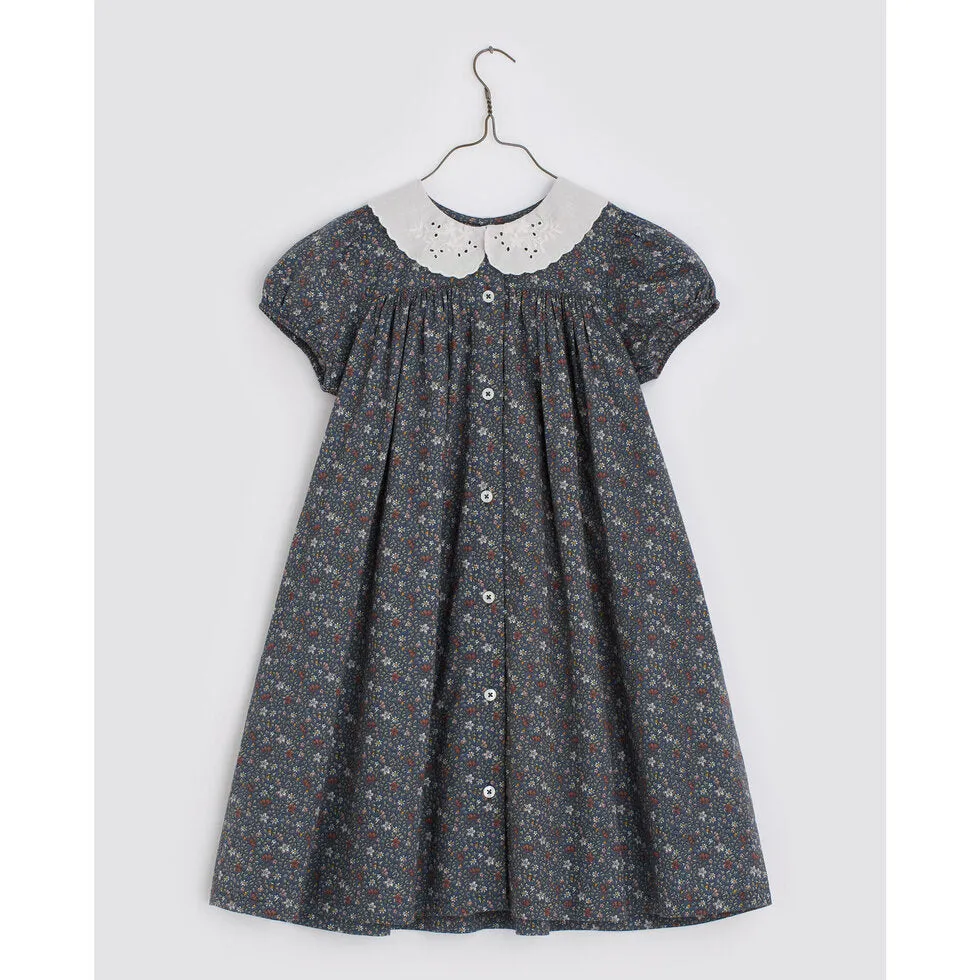 Alma dress-blue