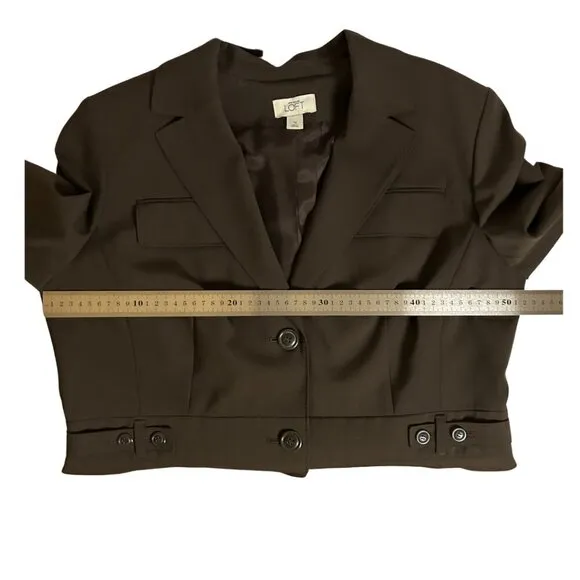 Ann Taylor Loft 2 button Suit Jacket/Blazer Women's Size 14 in Brown